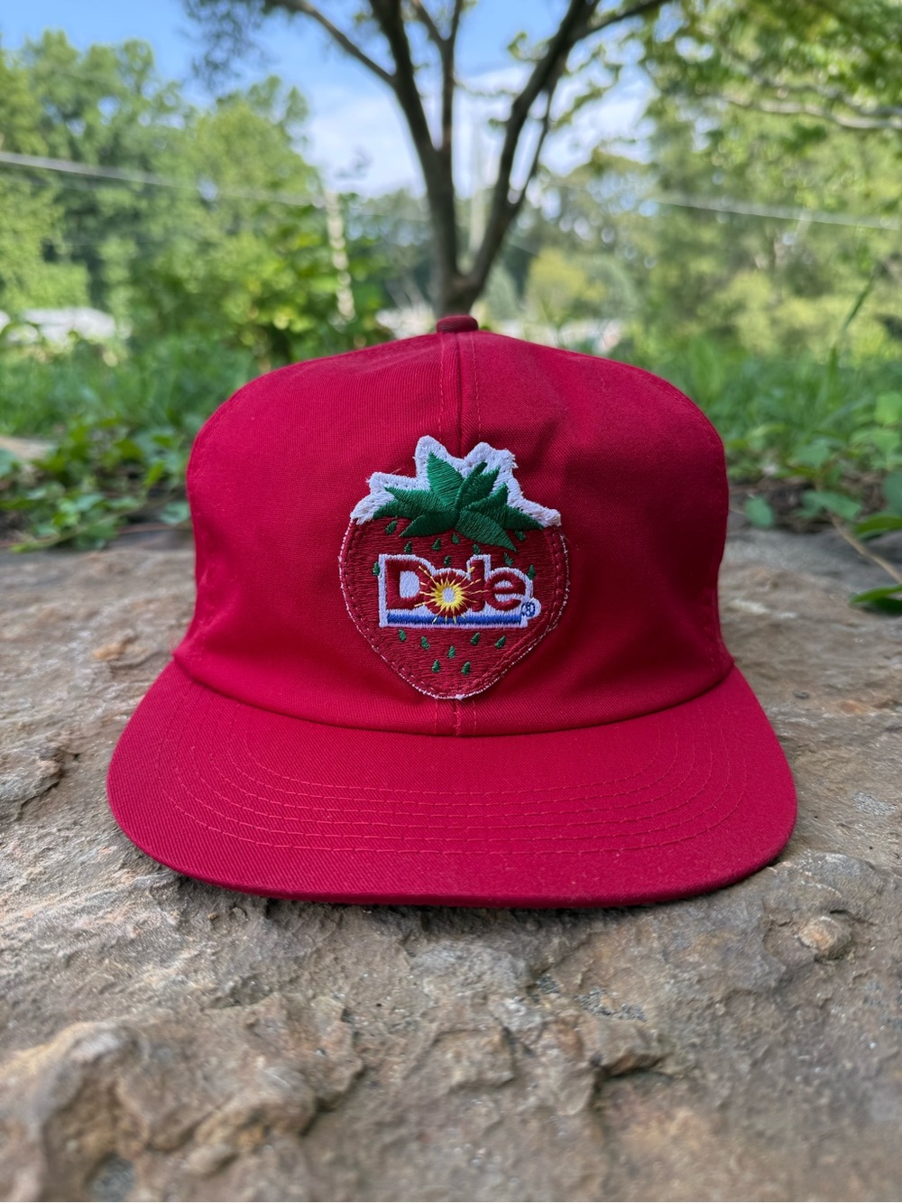 Rare Vintage K-Products Dole strawberry snapback hat
